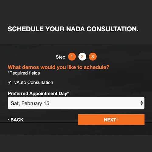 NADA Signup Page